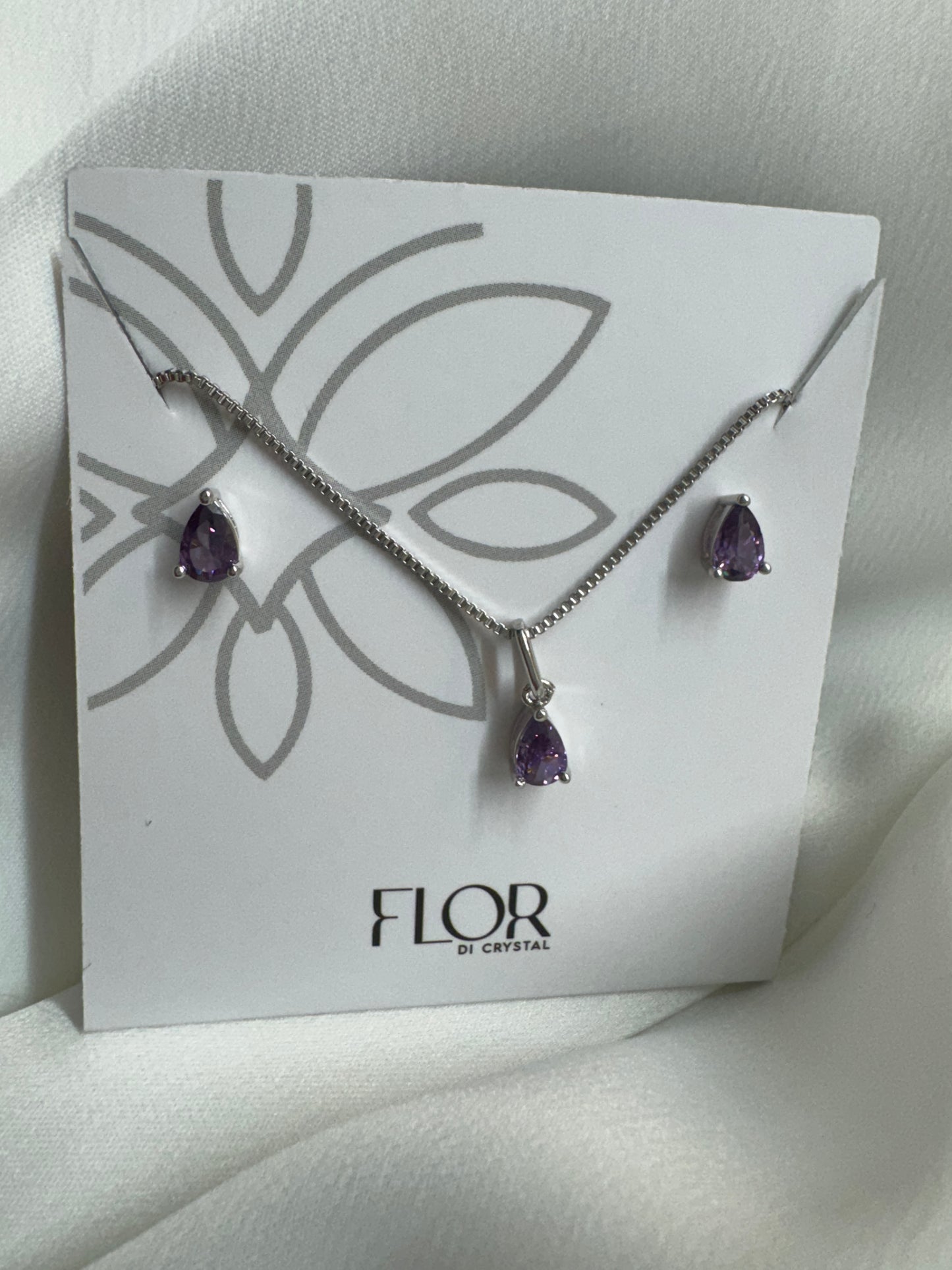 Conjunto - Conjunto delicado de gota mini Roxo