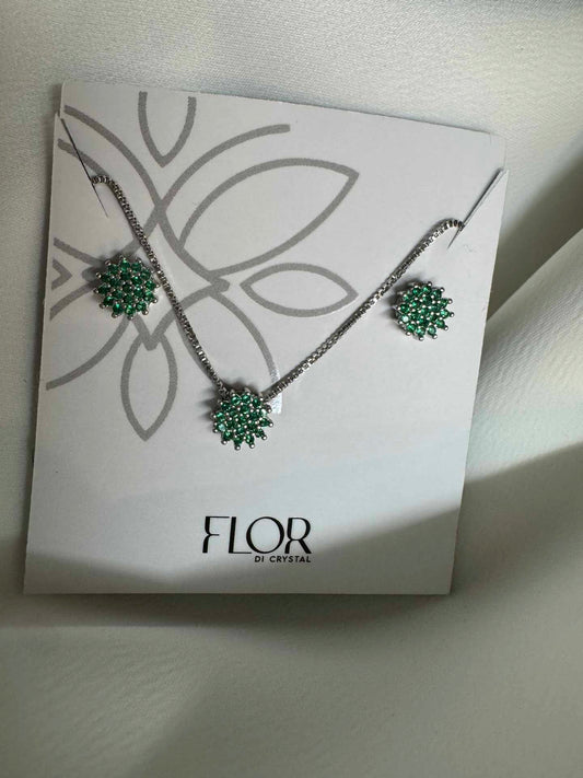 Conjunto - Conjunto delicado chuveiriho verde