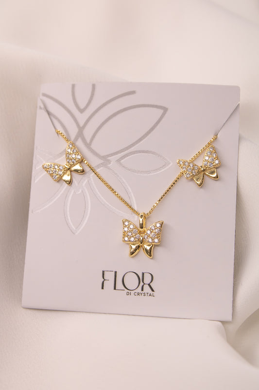 Colar - Colar De borboleta rcavejada