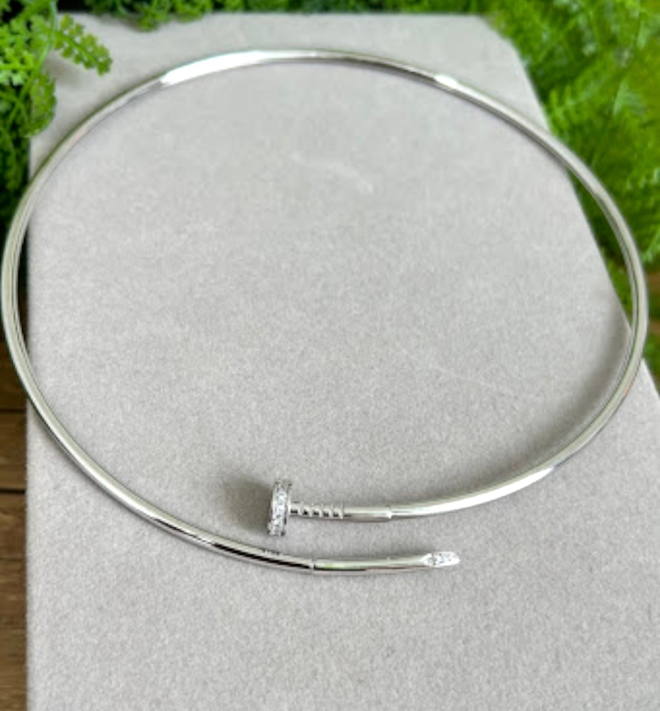 Choker - Aro Cartier - prateado