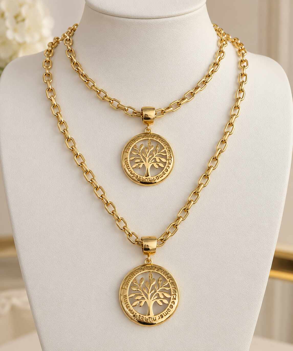 Conjunto de pulseira e colar - gold