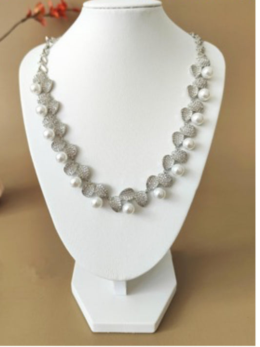 Colar - Colar cravejado e perolas