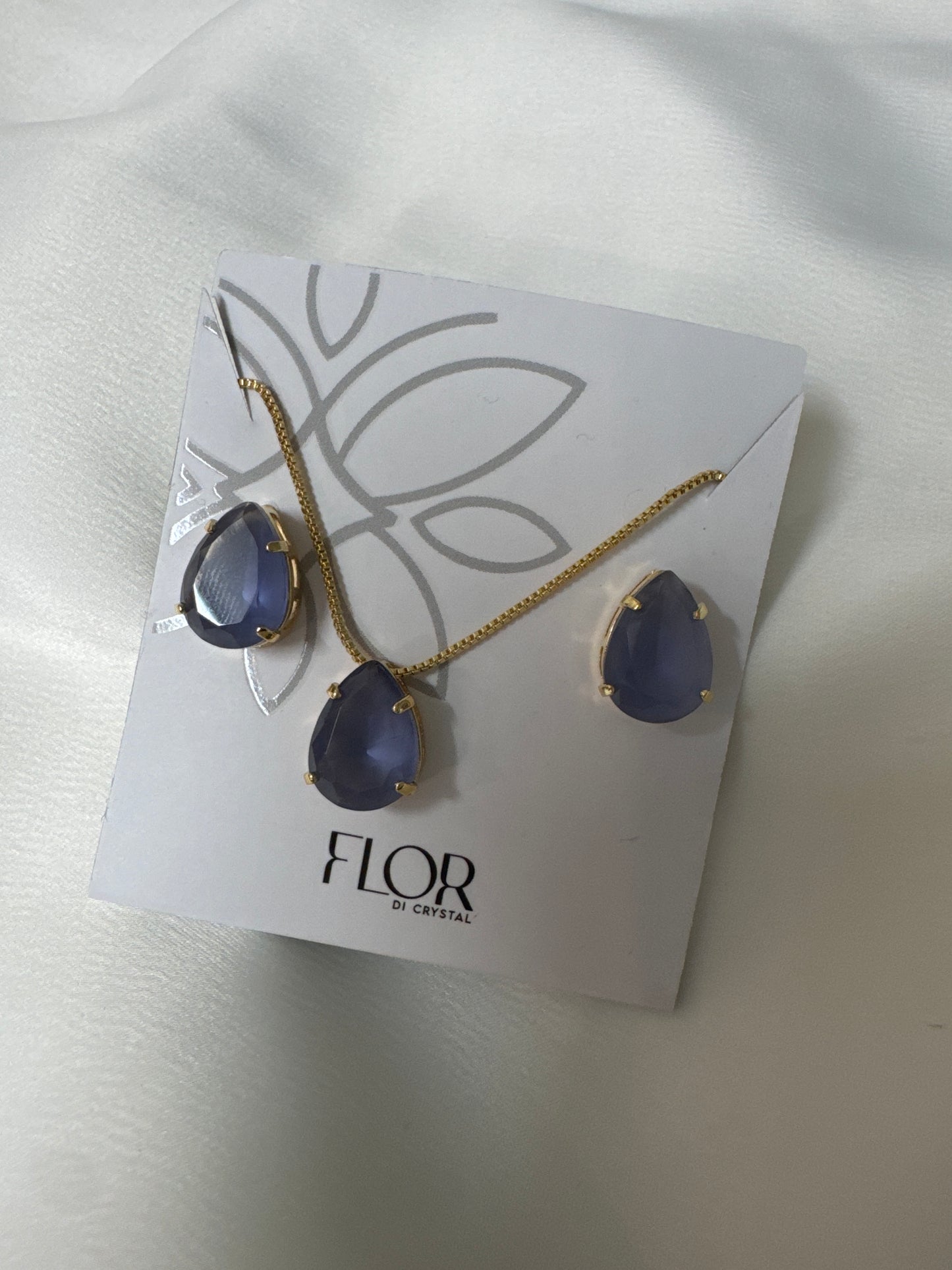 Conjunto - Conjunto  de gota ametista media