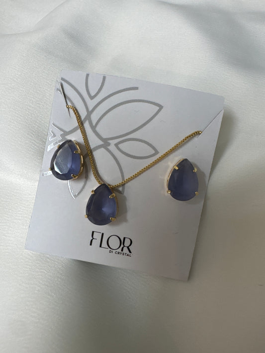 Conjunto - Conjunto  de gota ametista media