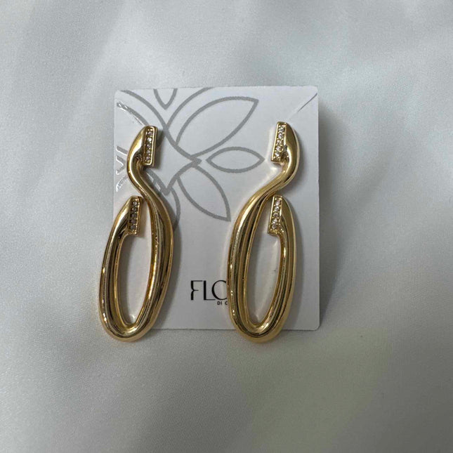 Brinco S vasada alongada organica com zirconias