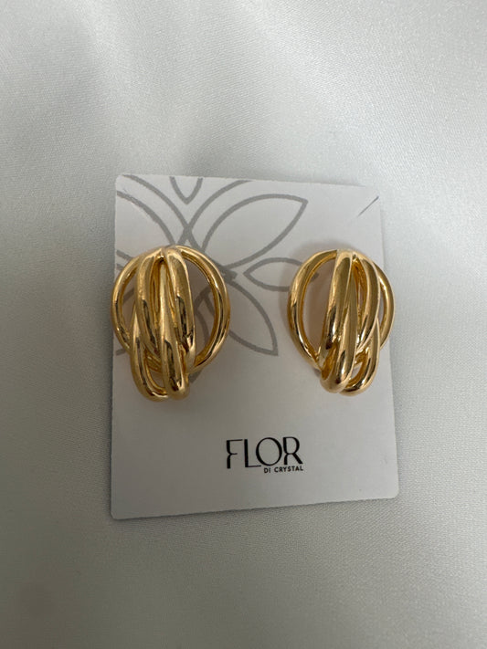 Outros - Brinco organico  entrelacado medio