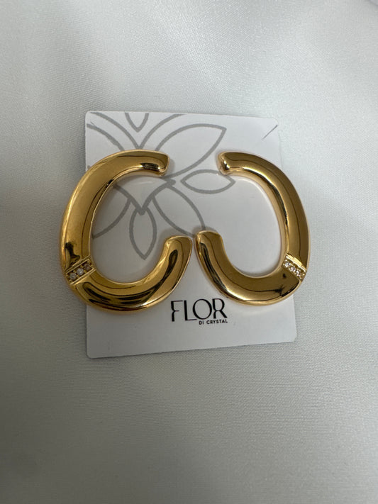 Outros - Brinco circulo aberto organico liso