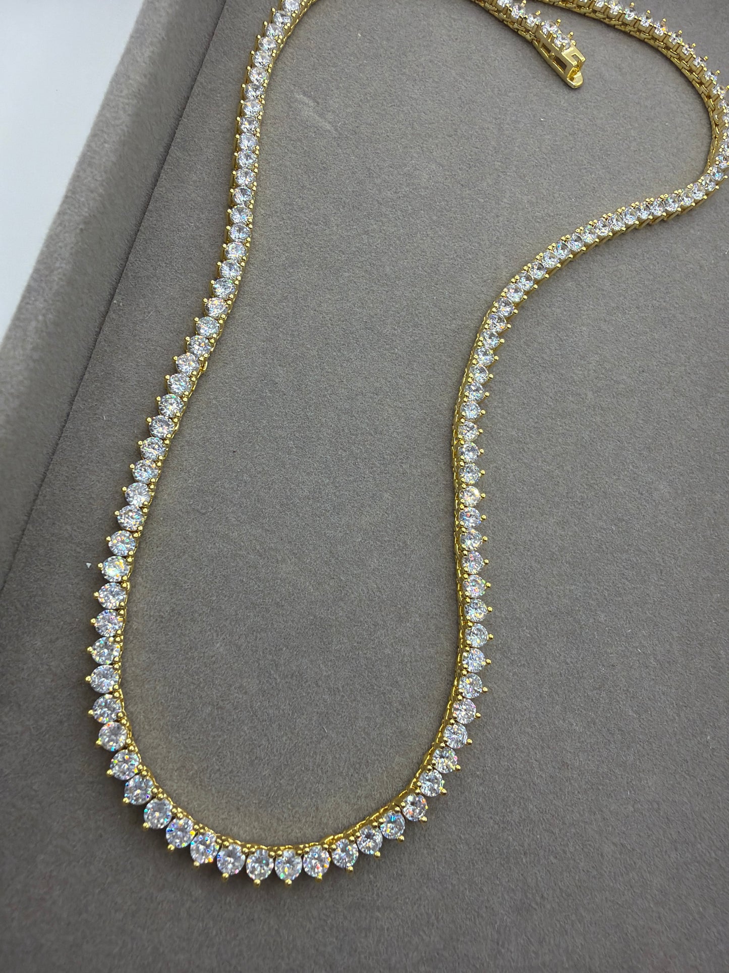 Colar - RIVIEIRA cristal 18k 45cm