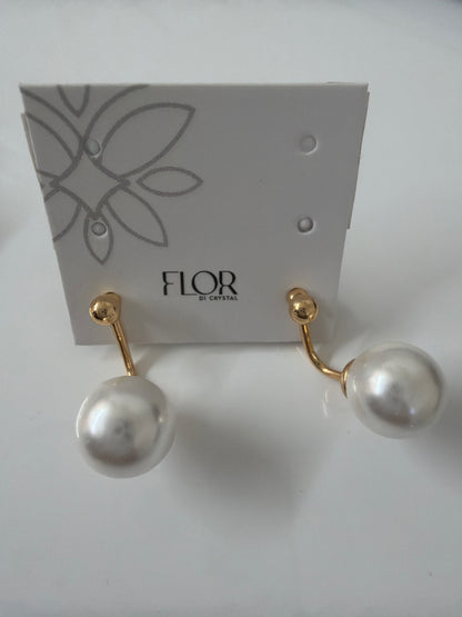 Detachable pearl stud earring