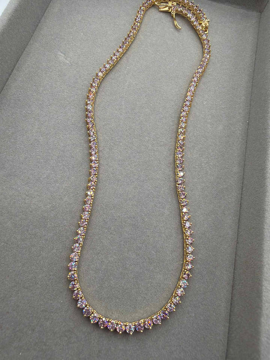 Colar - Rivieira 3mm 18k 40cm new tanzanita