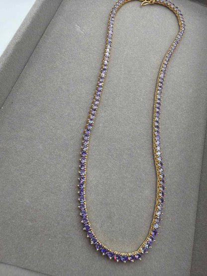 Rivieira 3mm Roxo 18k - 40cm