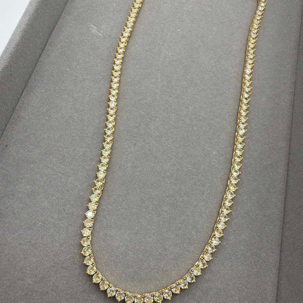 Rivieira 3mm Amarelo Manteiga 18k - 40cm