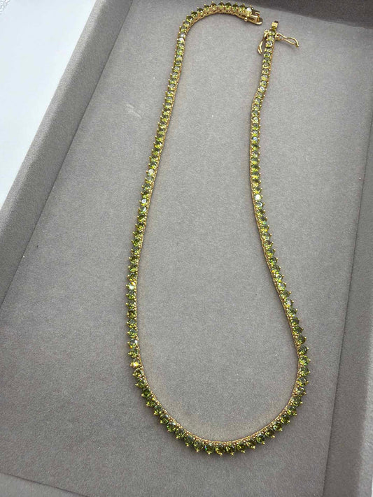 Rivieira 3mm Verde Pistachio 18k - 40cm
