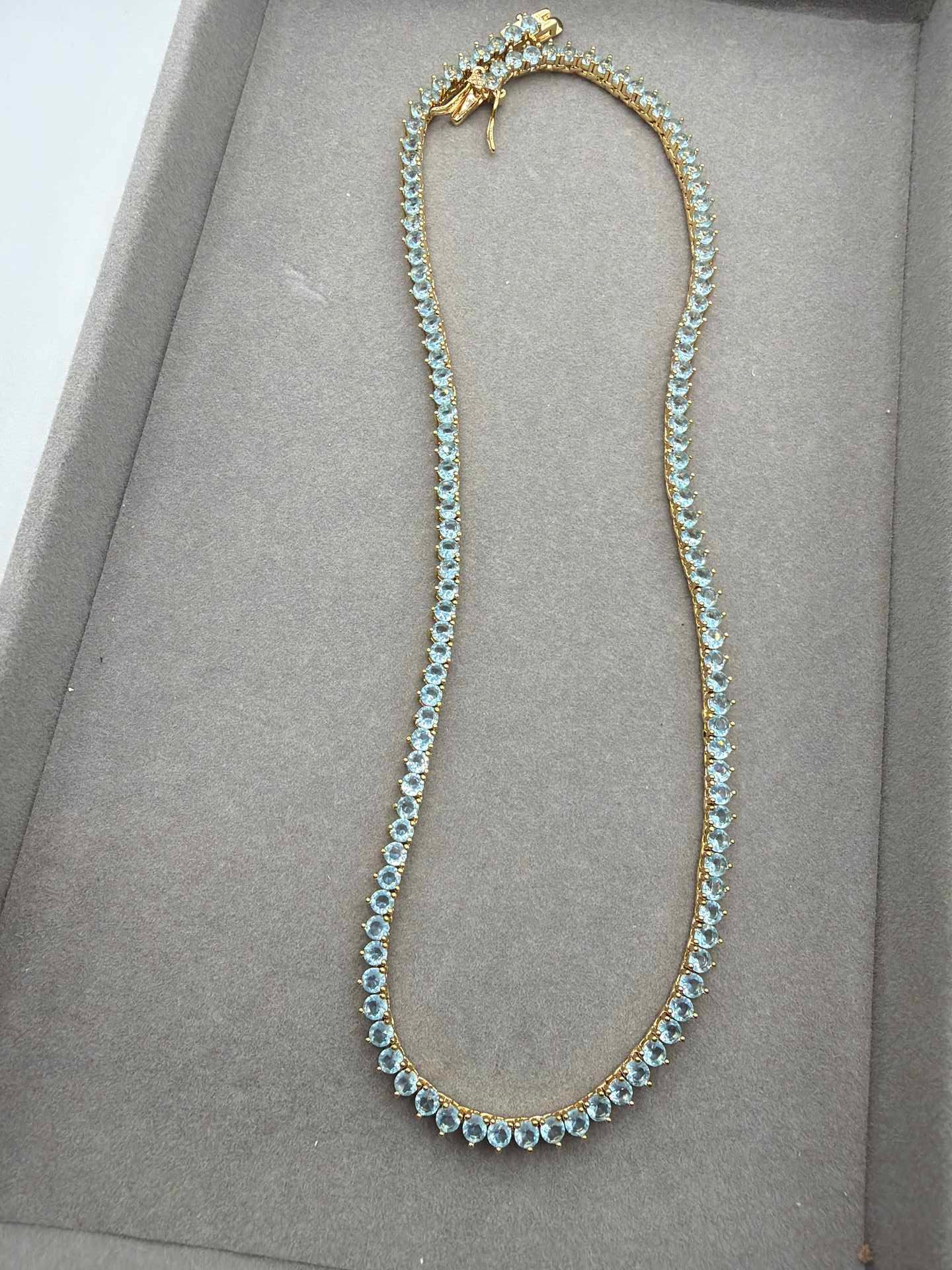 Rivieira 3mm Aqua 18k - 40cm