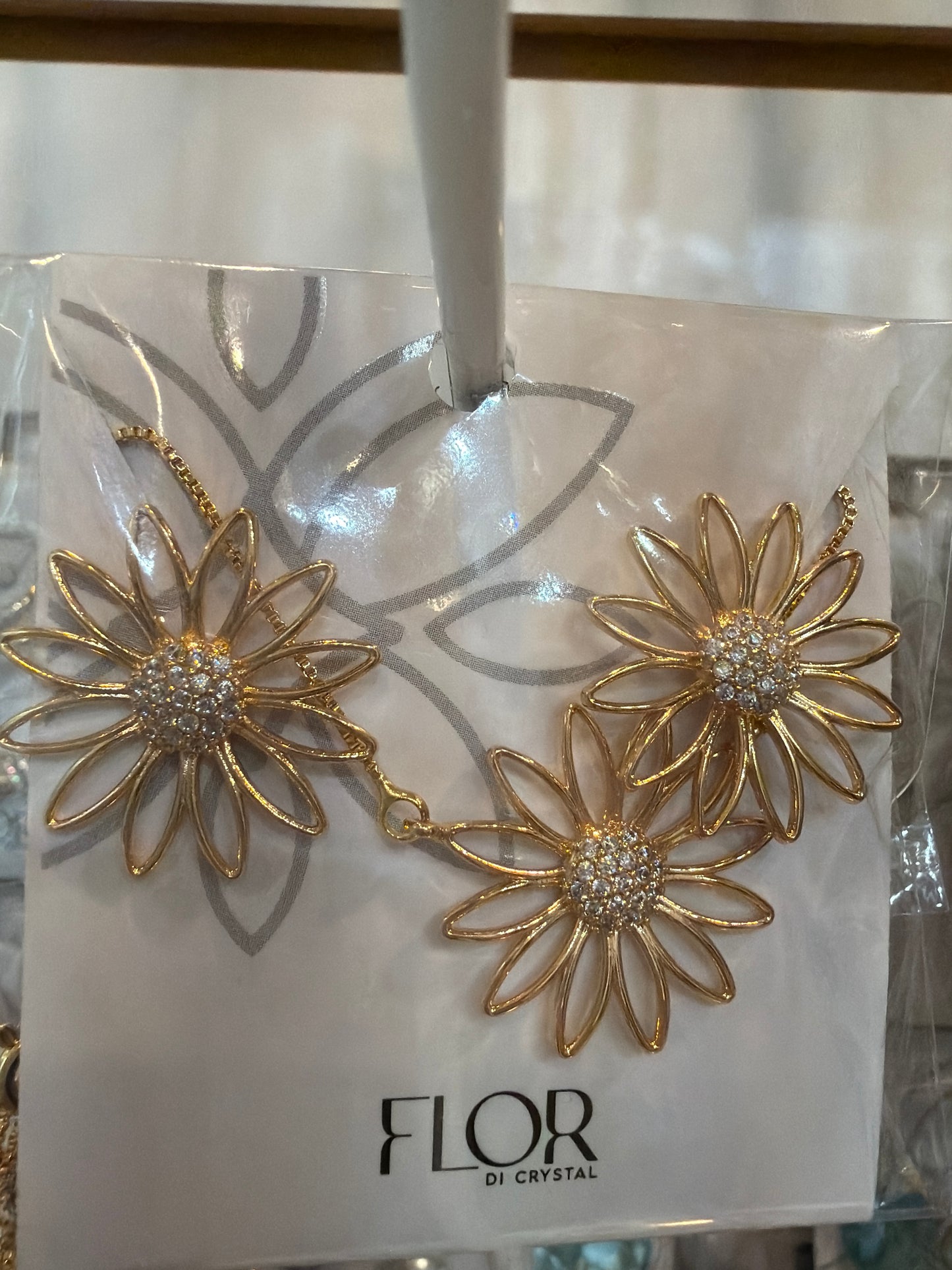 Conjunto - Conjunto de Flor Margarida Cravejada