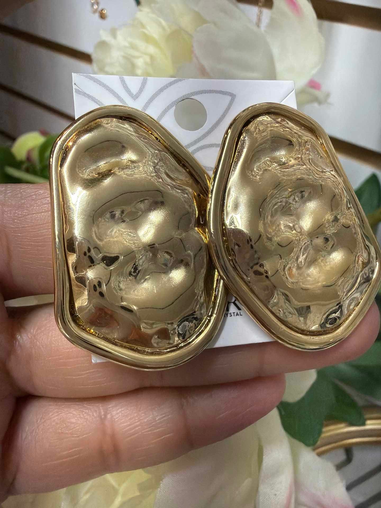 Brinco Maxi organico Dourado 