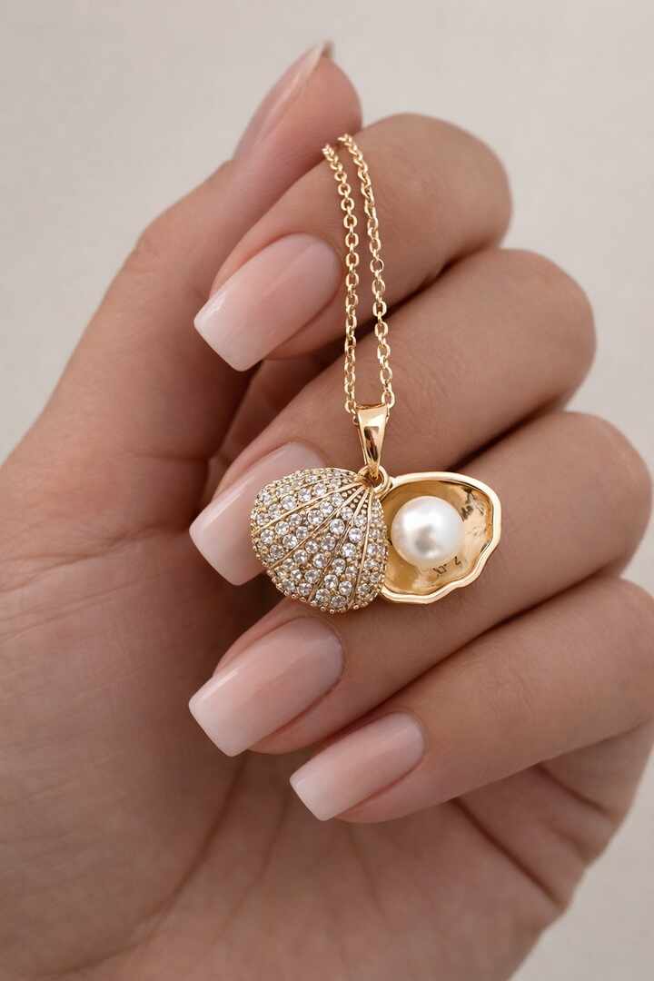 Colar Pelora - rodio e 18k