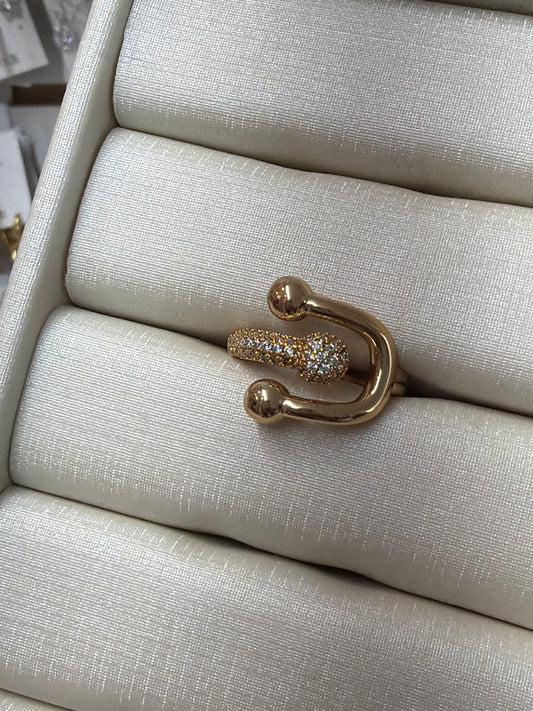 Anel - Anel tiff cravejado