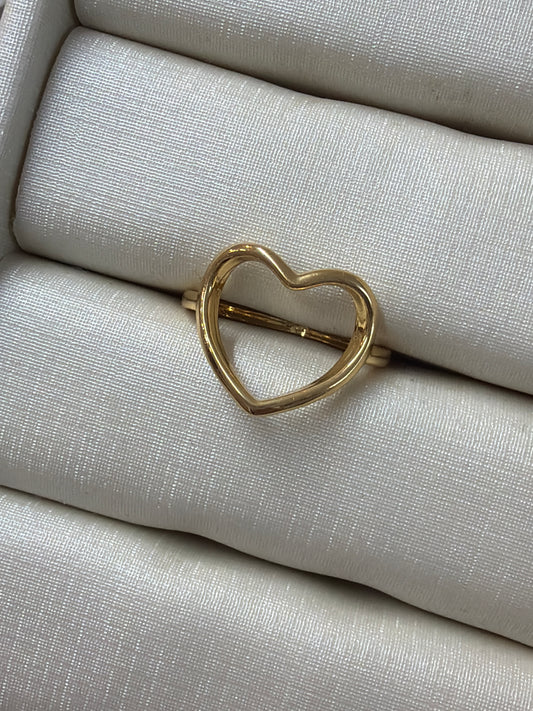 Anel - Anel Coração vazado
