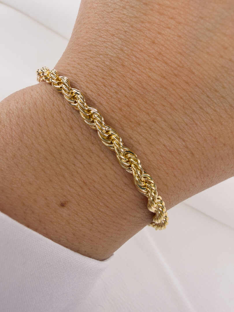 Everyday Chunky medium Rope Chain bracelet 4mm