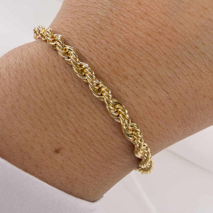 Everyday Chunky medium Rope Chain bracelet 4mm