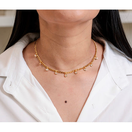 Curb Chain CZ Choker