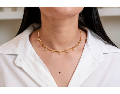 Curb Chain CZ Choker