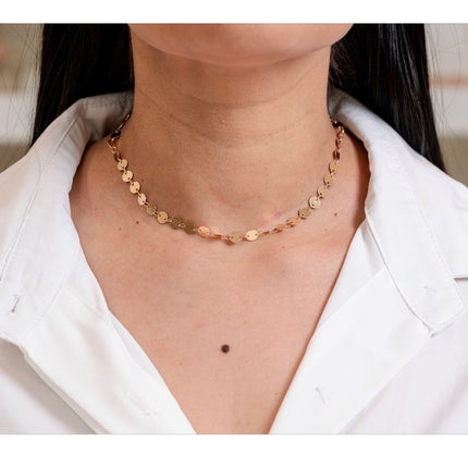 Mini Disc Chain Choker 