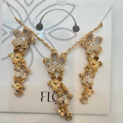 Conjunto Cascata de flores