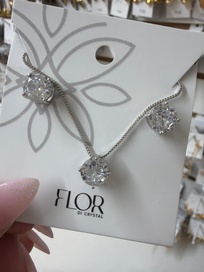 CZ Earring and necklace set
