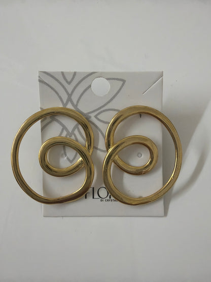 brinco circular vasado