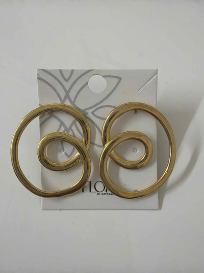 brinco circular vasado