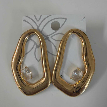 Brinco organico com  zirconias clear