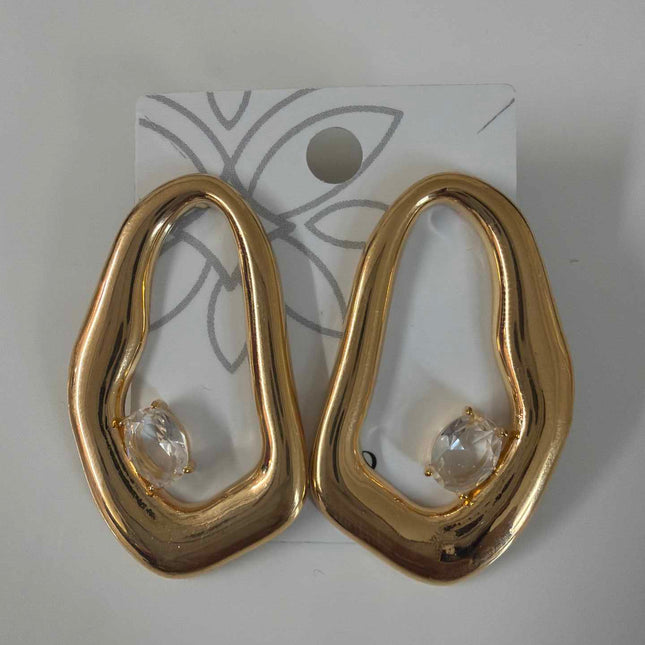 Brinco organico com  zirconias clear