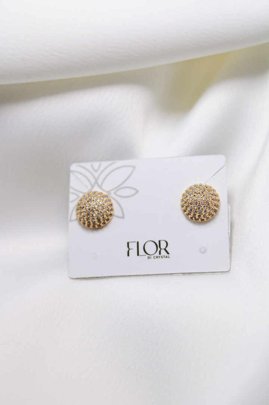 Brinco - Brinco bolinha cravejada