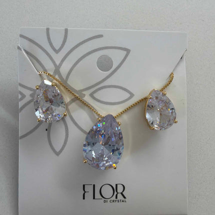 Teardrop Clear large set
