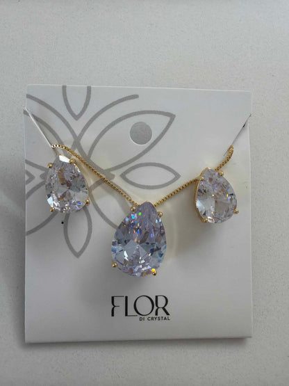Teardrop Clear large set
