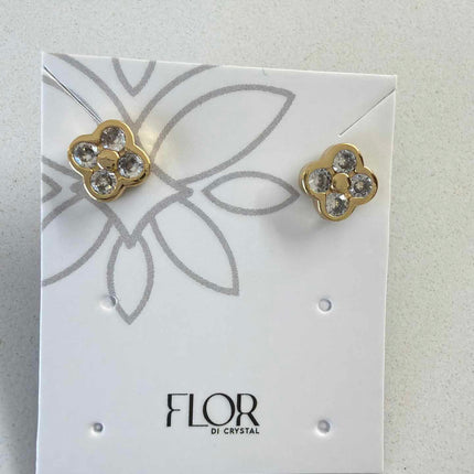 Flower with cz pave 