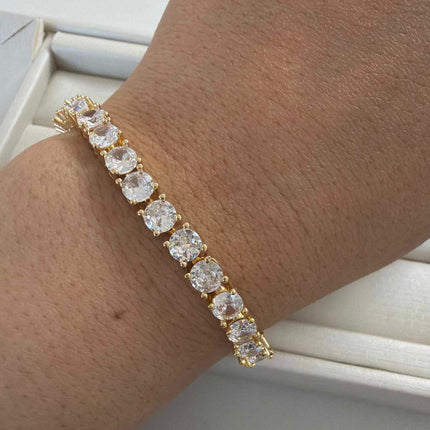 Tennis bracelet Chain square 6mm 
