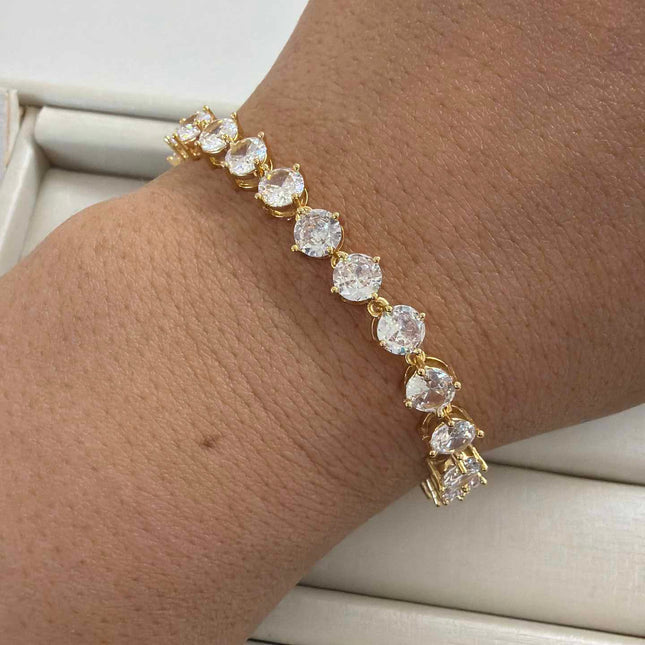 Tennis bracelet Chain round 6mm 