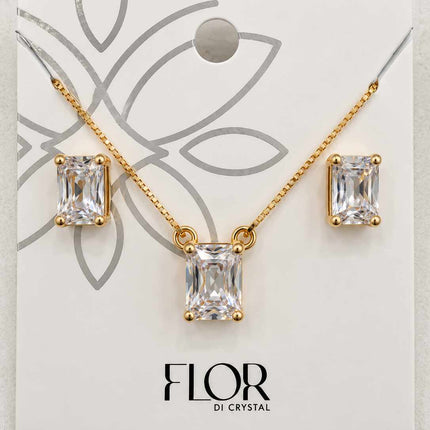 Conjunto quadrado cristal p