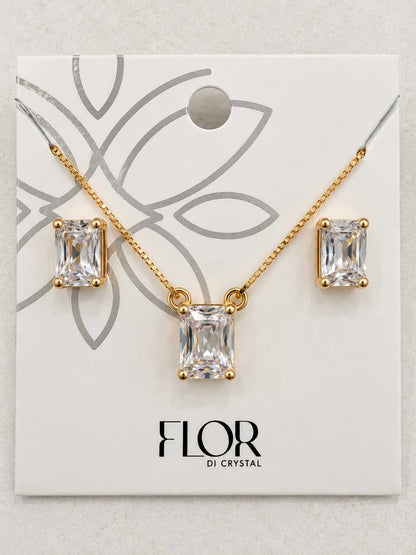 Conjunto quadrado cristal p