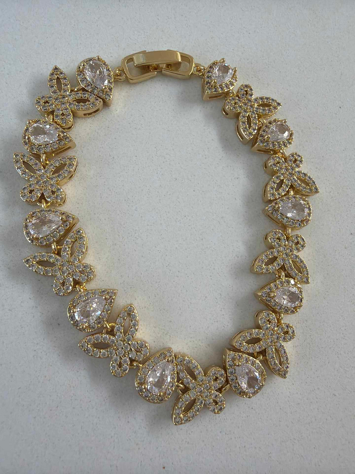 Butterfly  Bracelet with paved cz