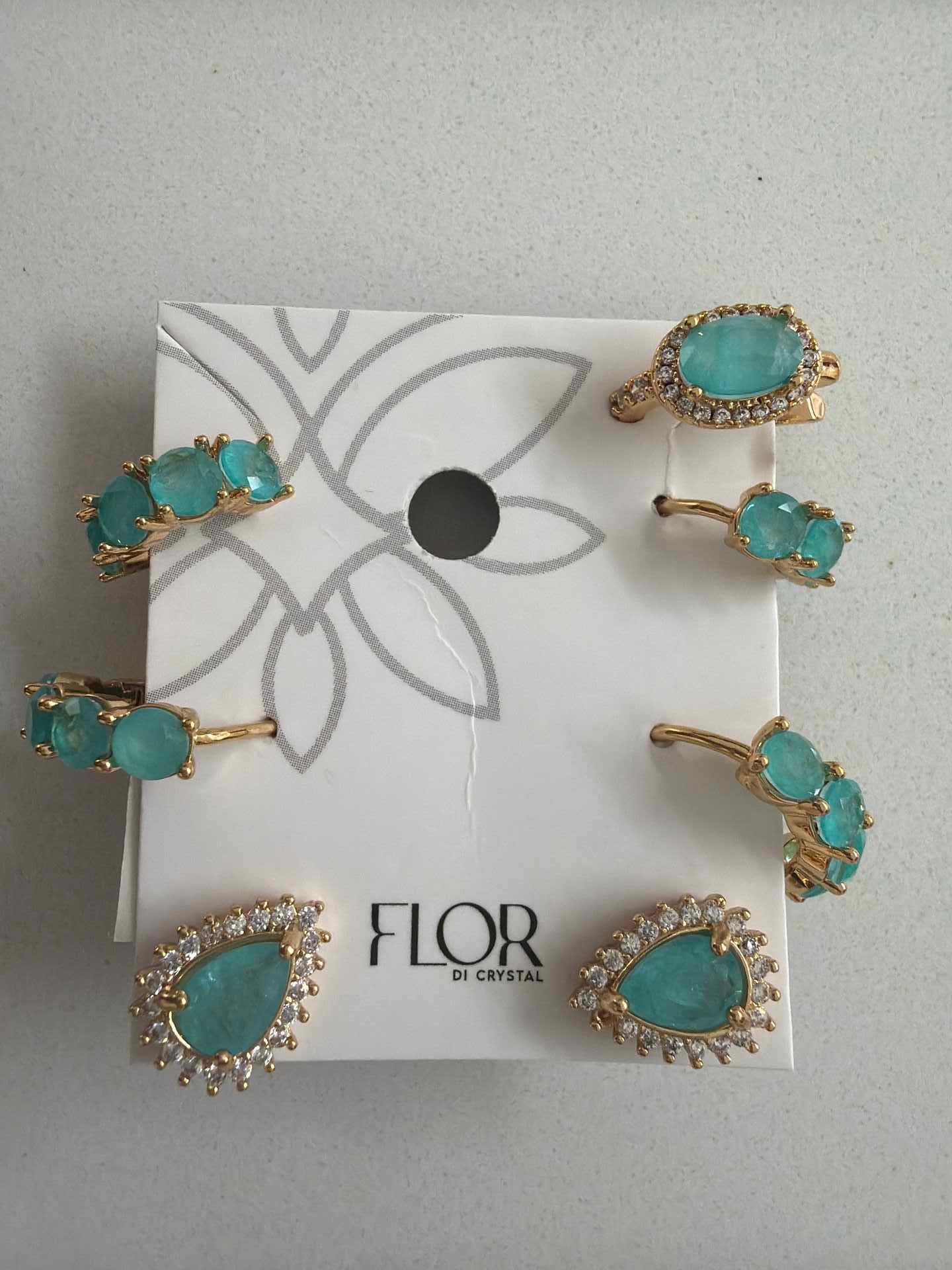 Trio fusion com pircing luxo verde esmeralda col.