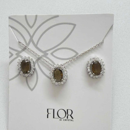 halo set in brown 