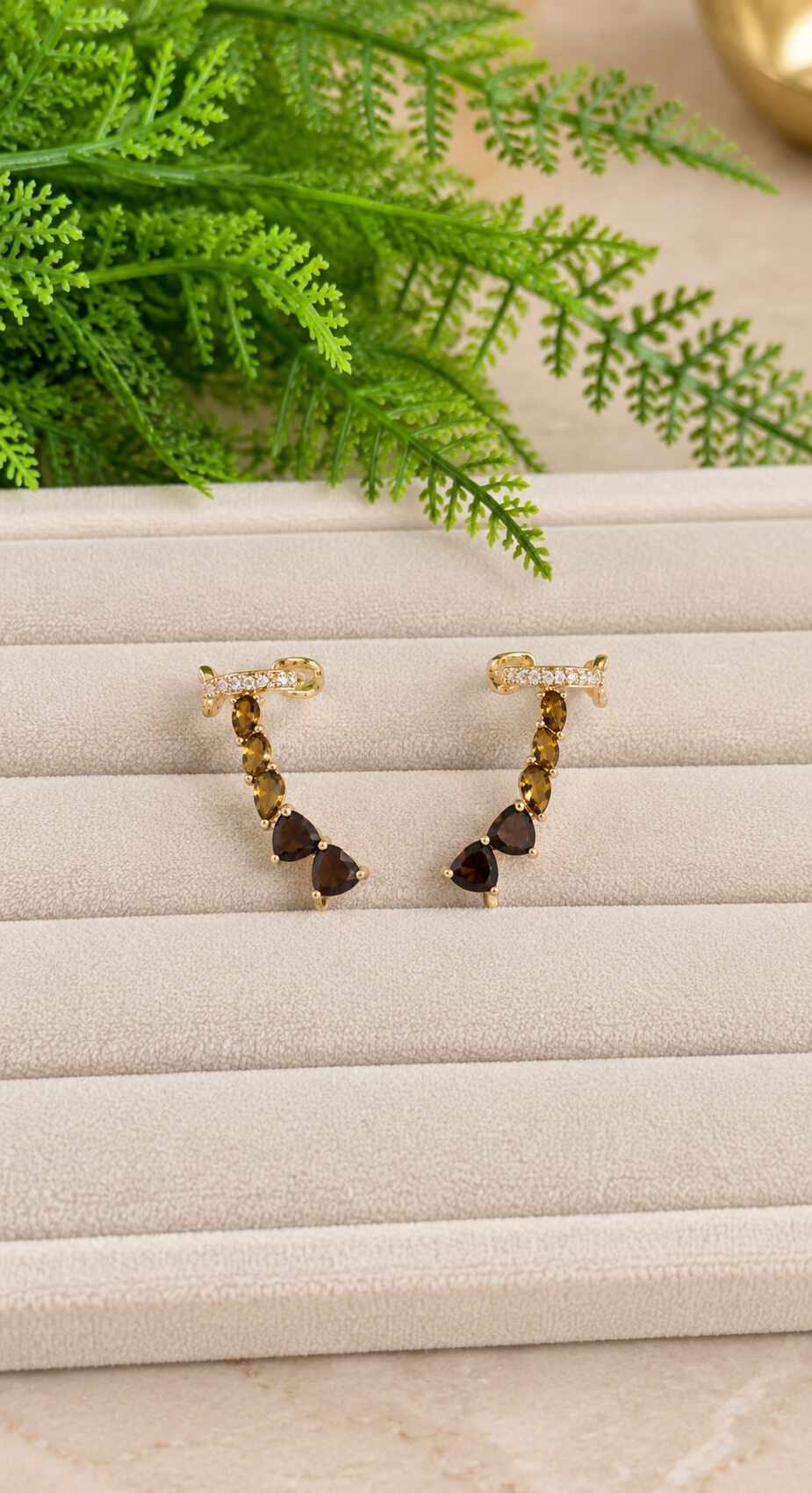 Earcuff Marrom cafe 