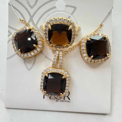 Conjunto quadrado maxi luxo cafe 