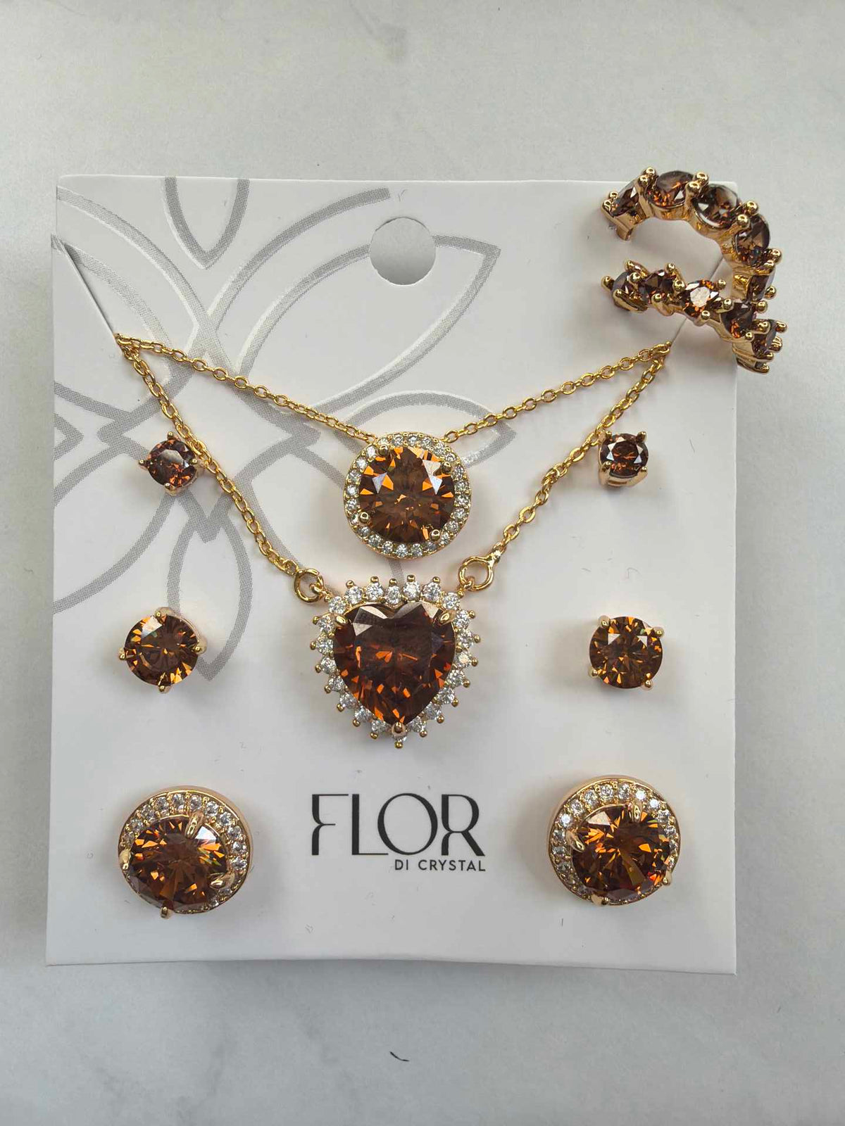 7 peice brown set 18k