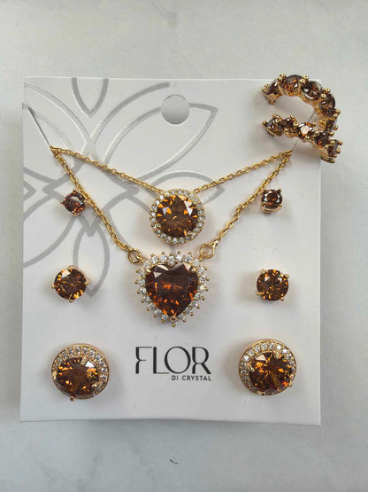 7 peice brown set 18k