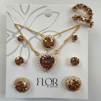 7 peice brown set 18k